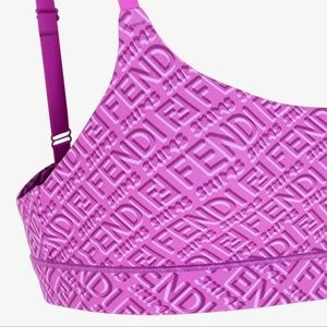 Lavender Fendi X Skims Sculpting short and Bra Set